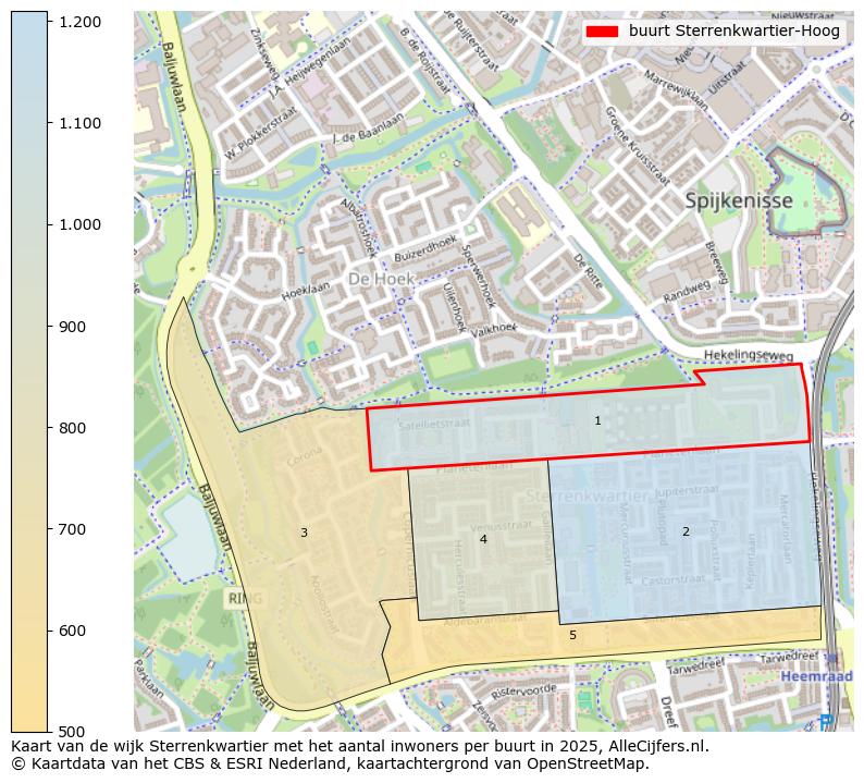 Afbeelding van de buurt Sterrenkwartier-Hoog op de kaart.