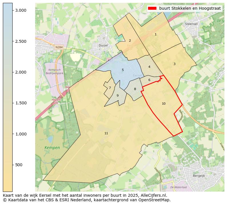 Afbeelding van de buurt Stokkelen en Hoogstraat op de kaart.