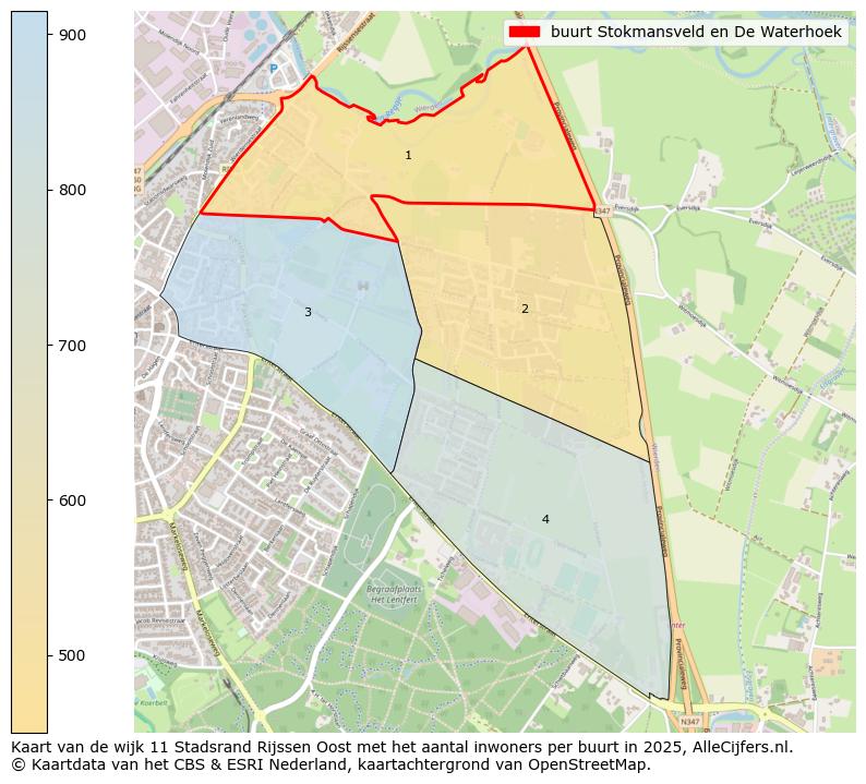Afbeelding van de buurt Stokmansveld en De Waterhoek op de kaart.