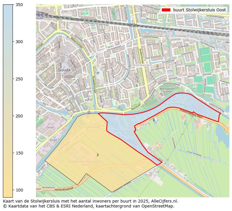 Afbeelding van de buurt Stolwijkersluis Oost op de kaart.