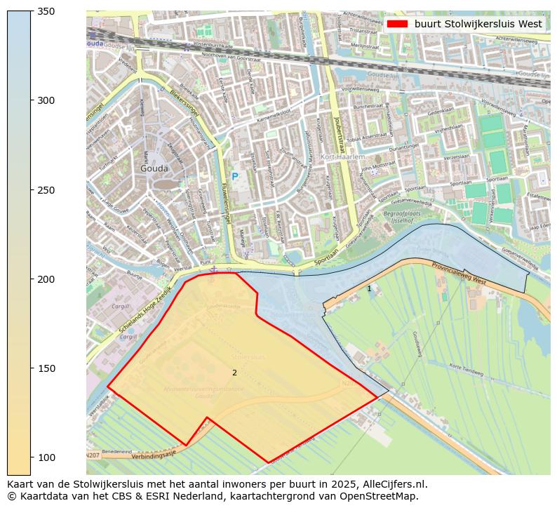 Afbeelding van de buurt Stolwijkersluis West op de kaart.