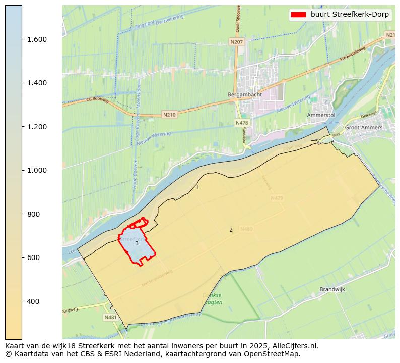Afbeelding van de buurt Streefkerk-Dorp op de kaart.