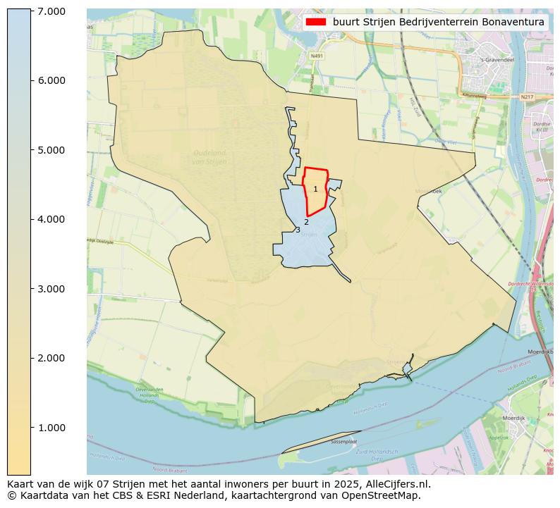 Afbeelding van de buurt Strijen Bedrijventerrein Bonaventura op de kaart.