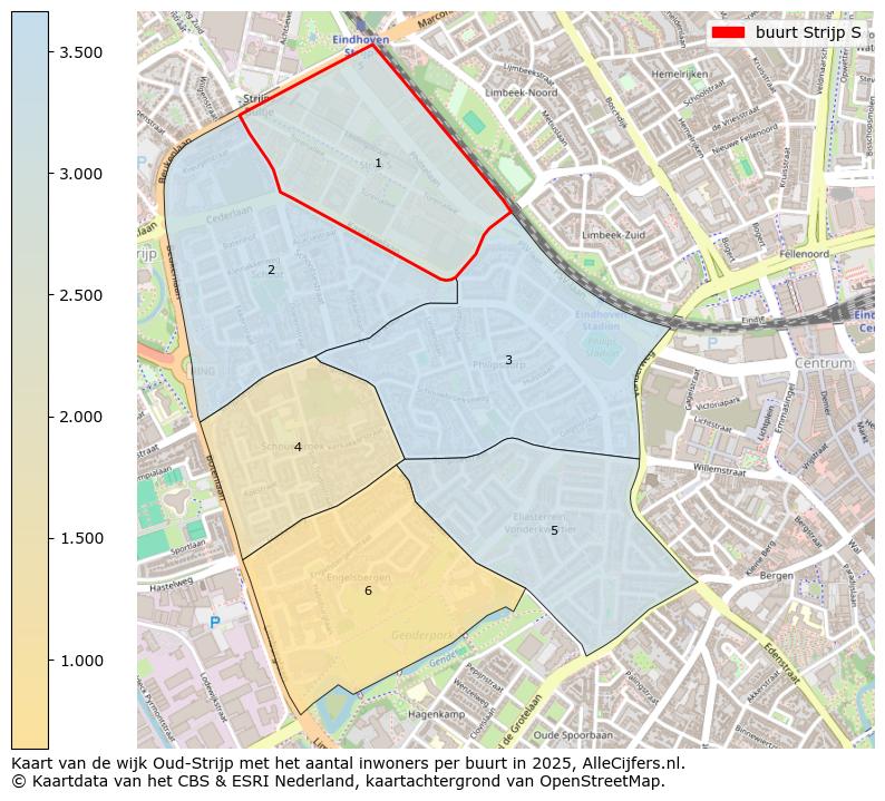 Afbeelding van de buurt Strijp S op de kaart.