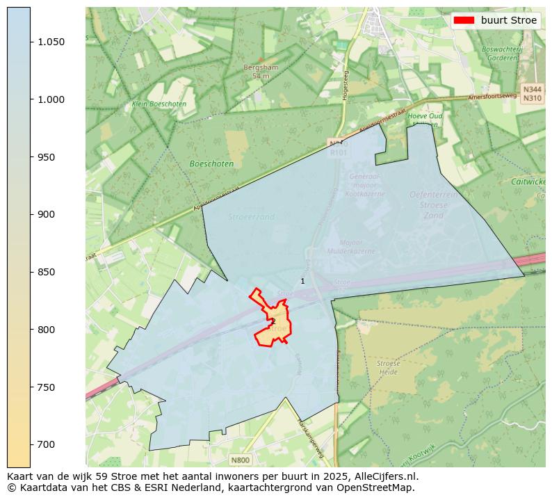 Afbeelding van de buurt Stroe op de kaart.