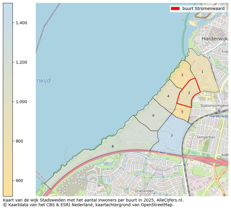 Afbeelding van de buurt Stromenwaard op de kaart.