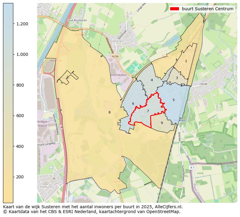 Afbeelding van de buurt Susteren Centrum op de kaart.