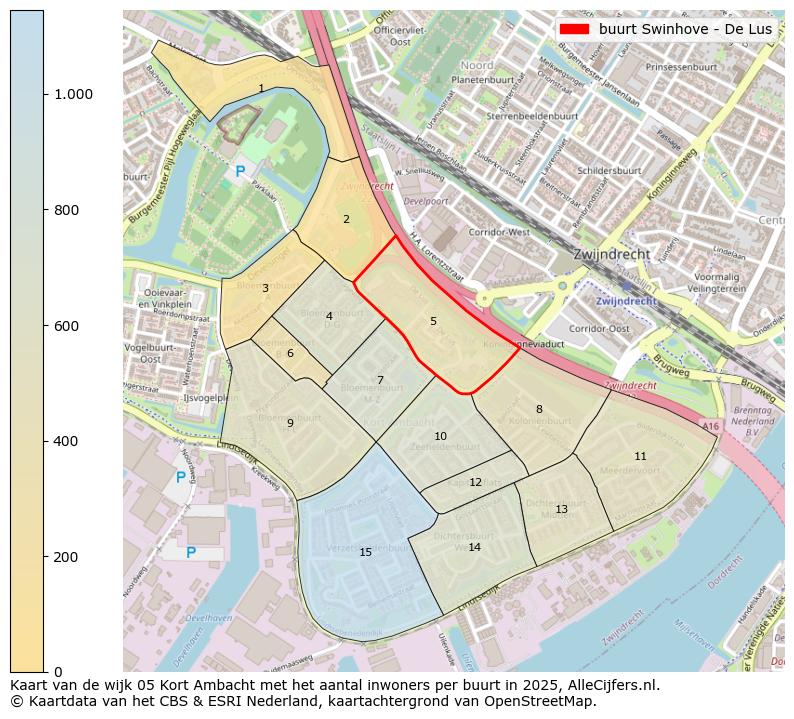 Afbeelding van de buurt Swinhove - De Lus op de kaart.