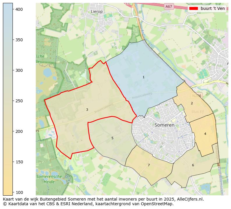 Afbeelding van de buurt ’t Ven op de kaart.