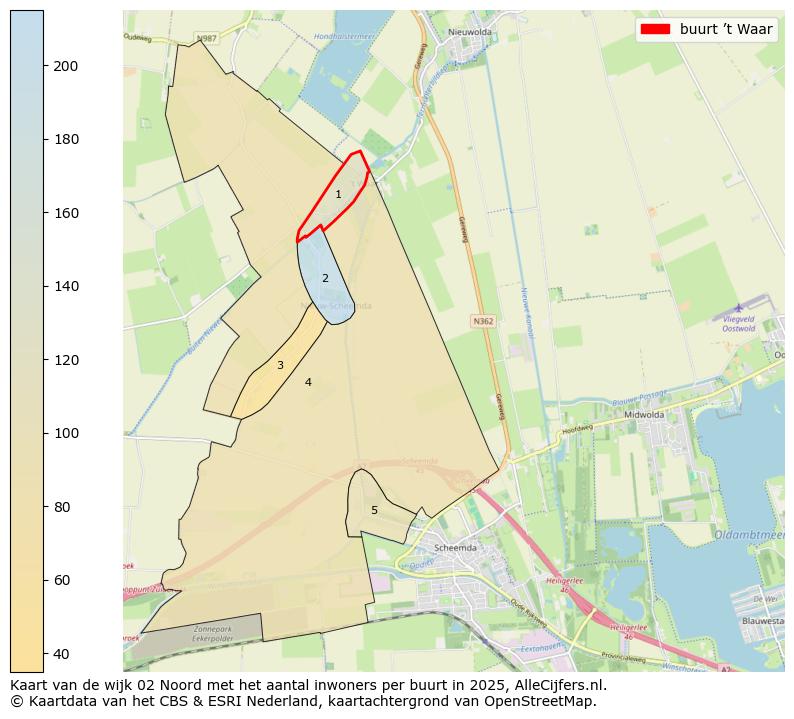 Afbeelding van de buurt ’t Waar op de kaart.