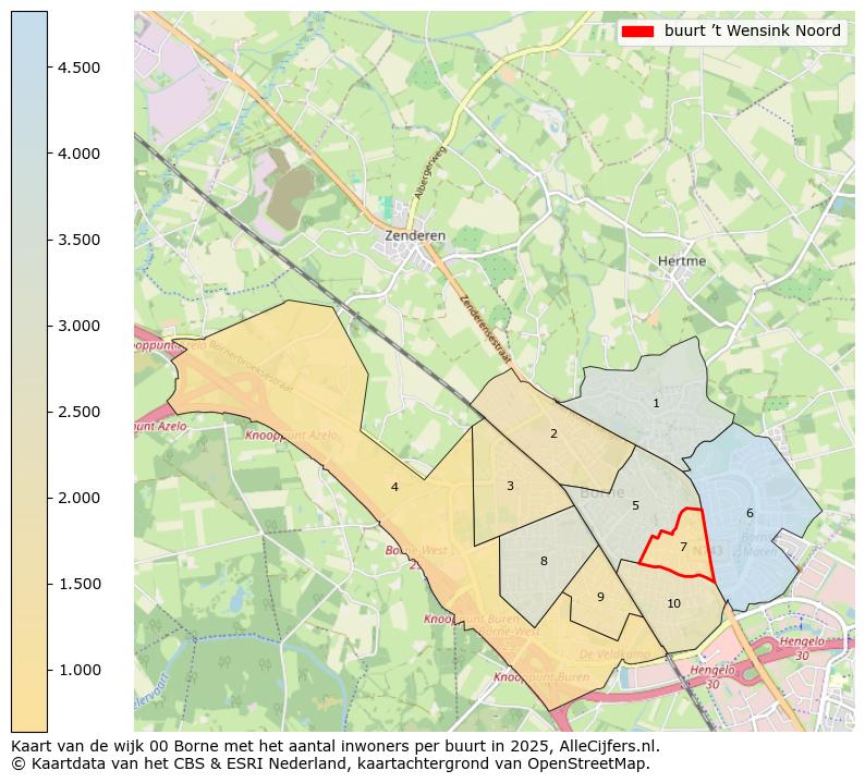 Afbeelding van de buurt ’t Wensink Noord op de kaart.