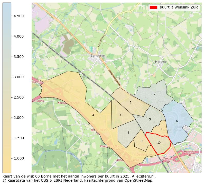 Afbeelding van de buurt ’t Wensink Zuid op de kaart.