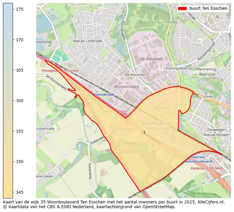 Afbeelding van de buurt Ten Esschen op de kaart.