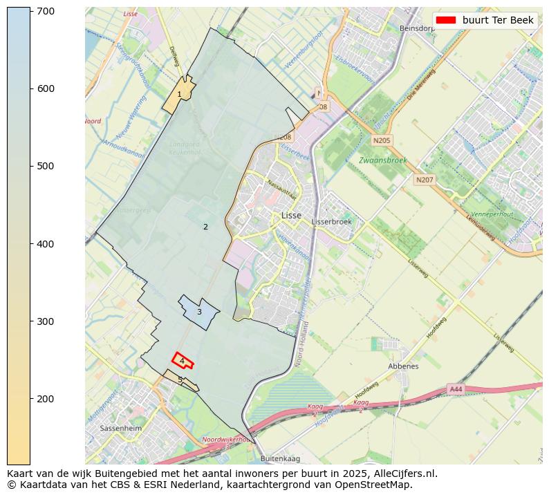 Afbeelding van de buurt Ter Beek op de kaart.