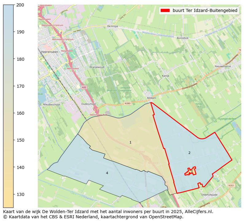Afbeelding van de buurt Ter Idzard-Buitengebied op de kaart.