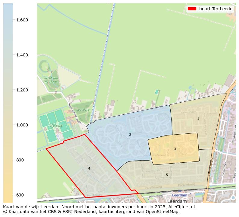 Afbeelding van de buurt Ter Leede op de kaart.