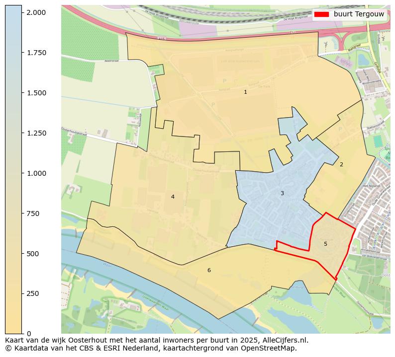 Afbeelding van de buurt Tergouw op de kaart.