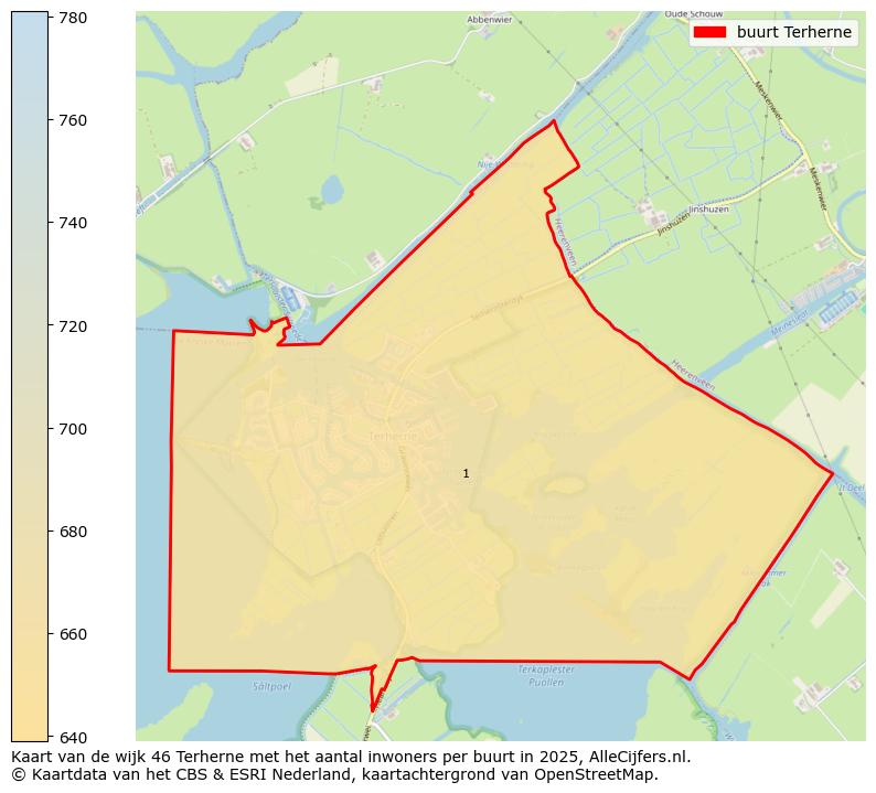 Afbeelding van de buurt Terherne op de kaart.