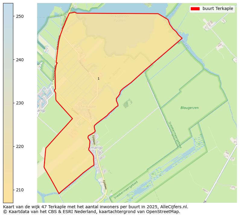 Afbeelding van de buurt Terkaple op de kaart.