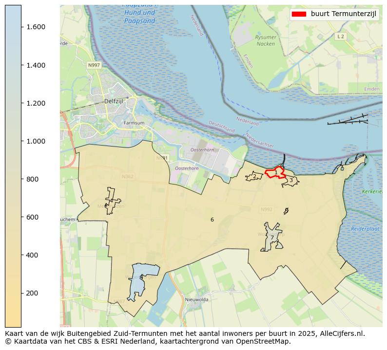 Afbeelding van de buurt Termunterzijl op de kaart.