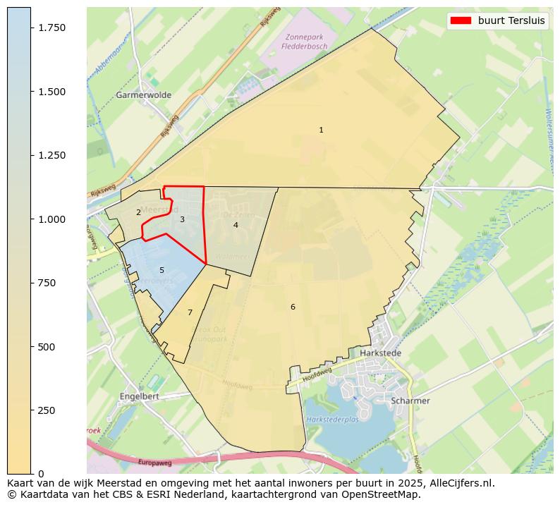 Afbeelding van de buurt Tersluis op de kaart.