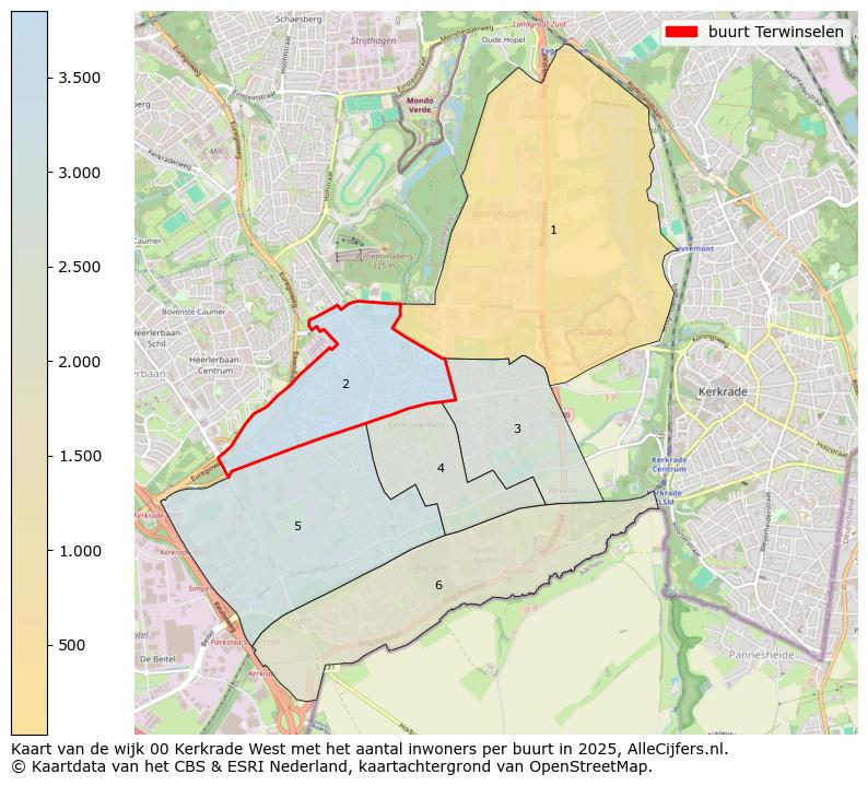 Afbeelding van de buurt Terwinselen op de kaart.