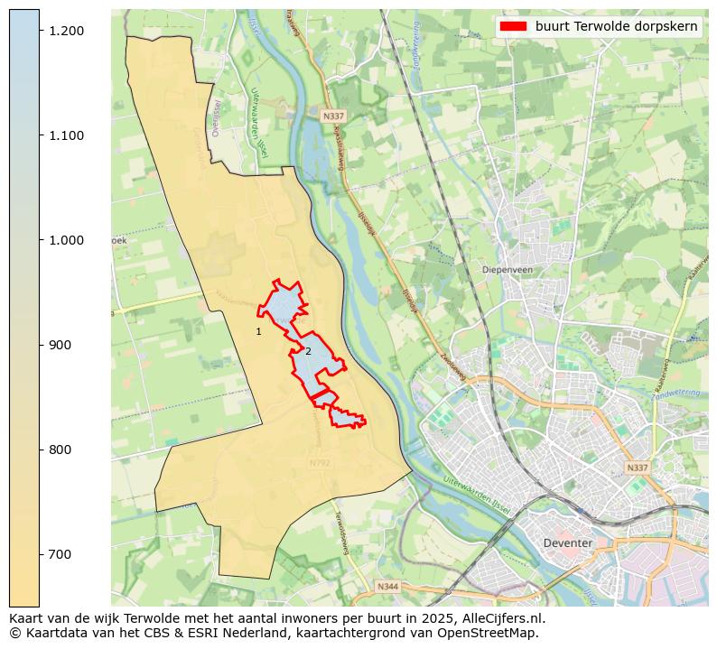Afbeelding van de buurt Terwolde dorpskern op de kaart.