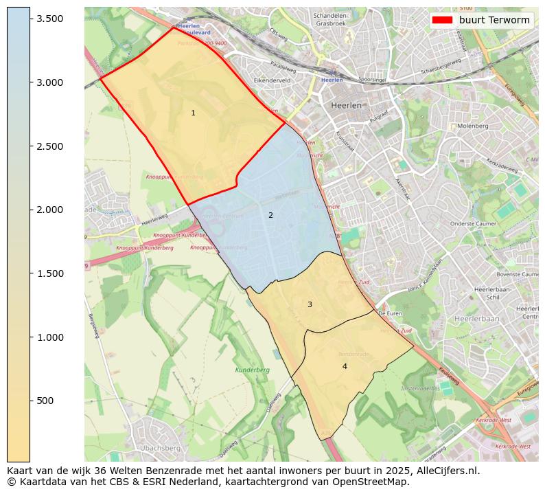 Afbeelding van de buurt Terworm op de kaart.