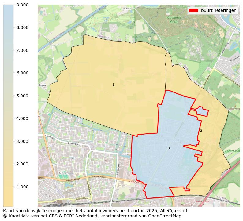 Afbeelding van de buurt Teteringen op de kaart.