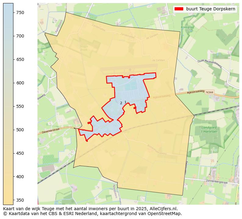 Afbeelding van de buurt Teuge Dorpskern op de kaart.