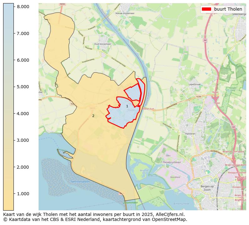 Afbeelding van de buurt Tholen op de kaart.
