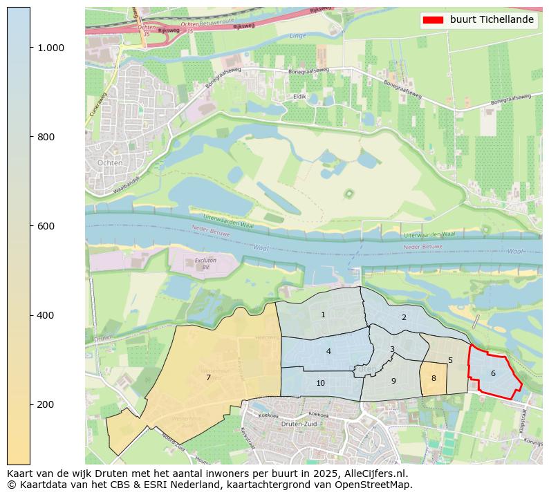 Afbeelding van de buurt Tichellande op de kaart.