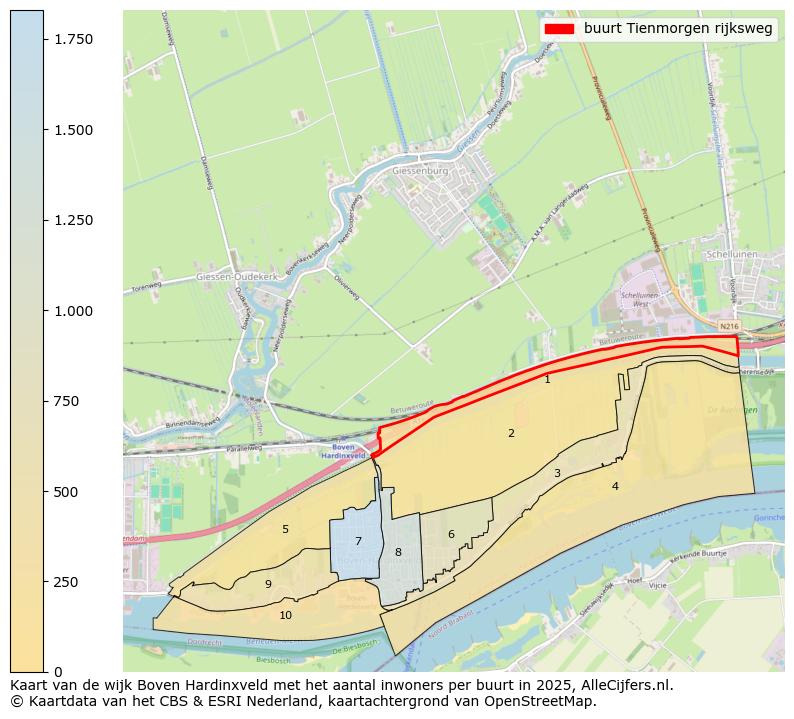 Afbeelding van de buurt Tienmorgen rijksweg op de kaart.