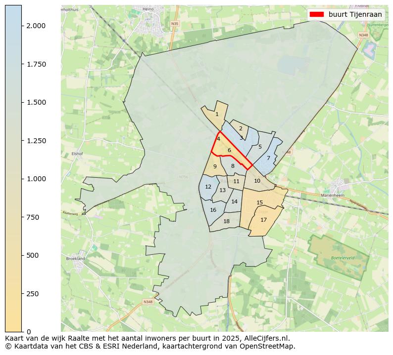 Afbeelding van de buurt Tijenraan op de kaart.