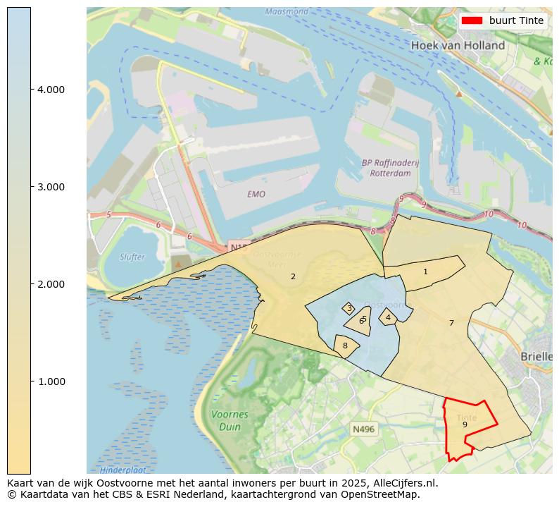 Afbeelding van de buurt Tinte op de kaart.