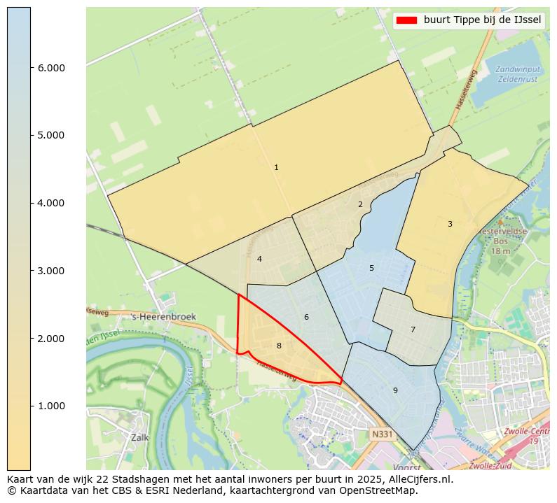 Afbeelding van de buurt Tippe bij de IJssel op de kaart.