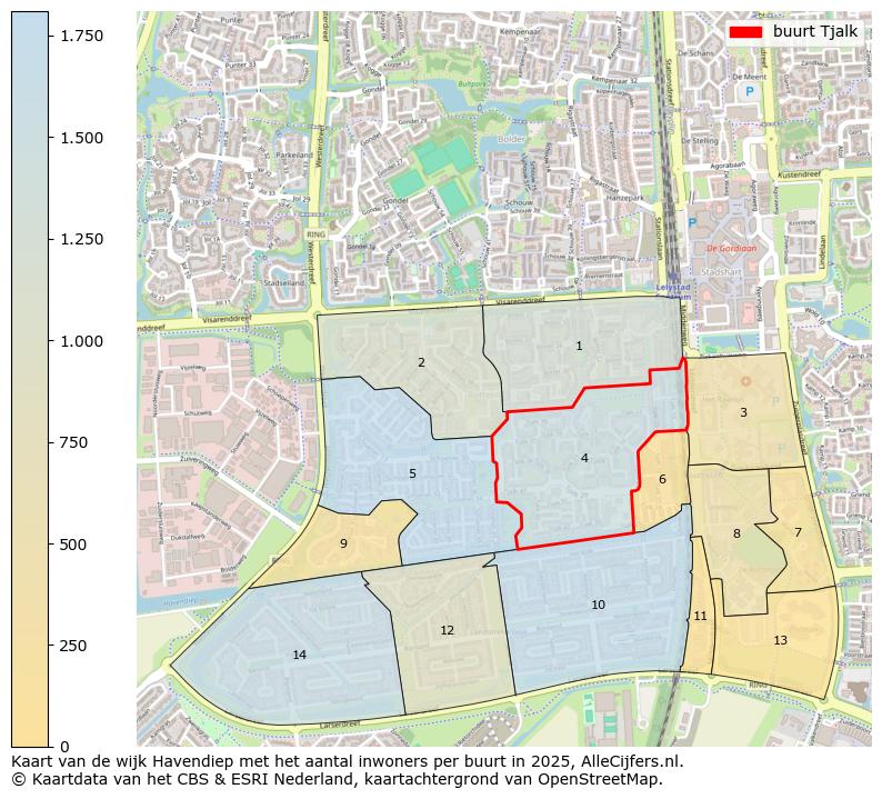 Afbeelding van de buurt Tjalk op de kaart.