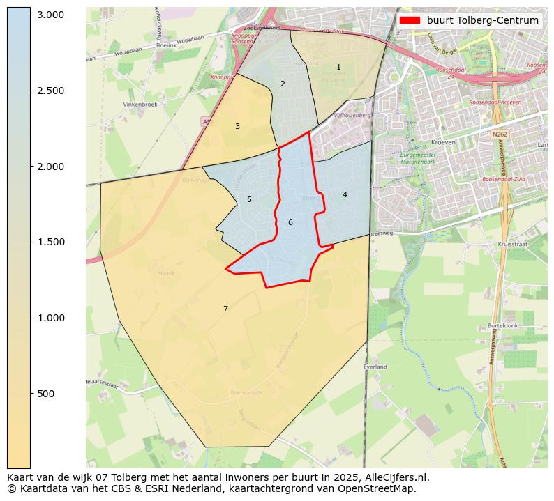 Afbeelding van de buurt Tolberg-Centrum op de kaart.