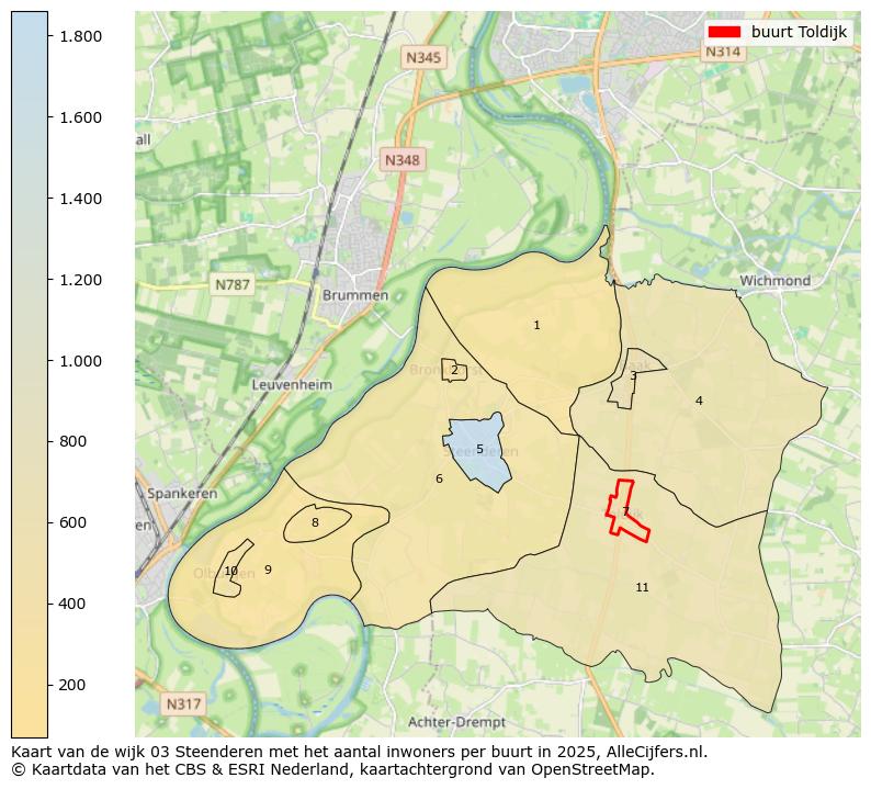 Afbeelding van de buurt Toldijk op de kaart.