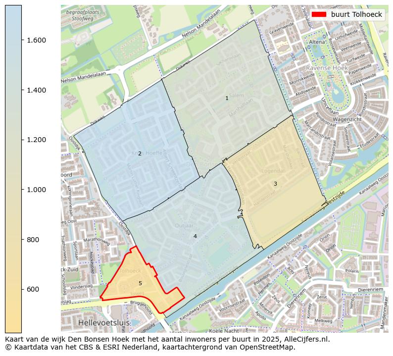 Afbeelding van de buurt Tolhoeck op de kaart.