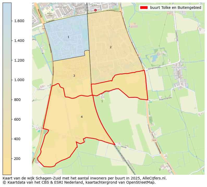 Afbeelding van de buurt Tolke en Buitengebied op de kaart.