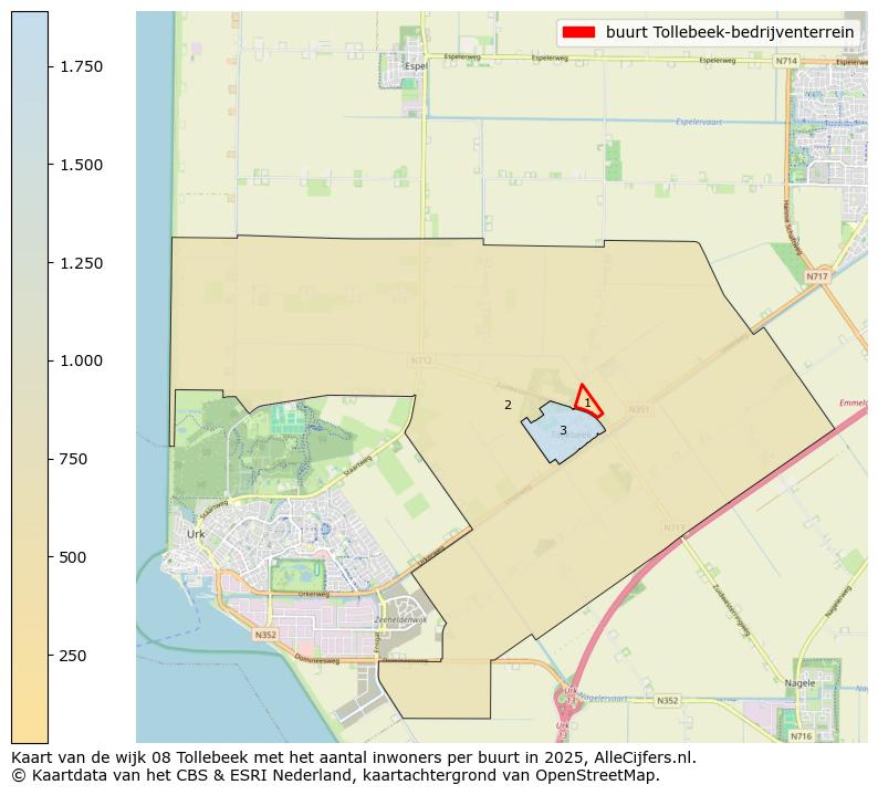 Afbeelding van de buurt Tollebeek-bedrijventerrein op de kaart.