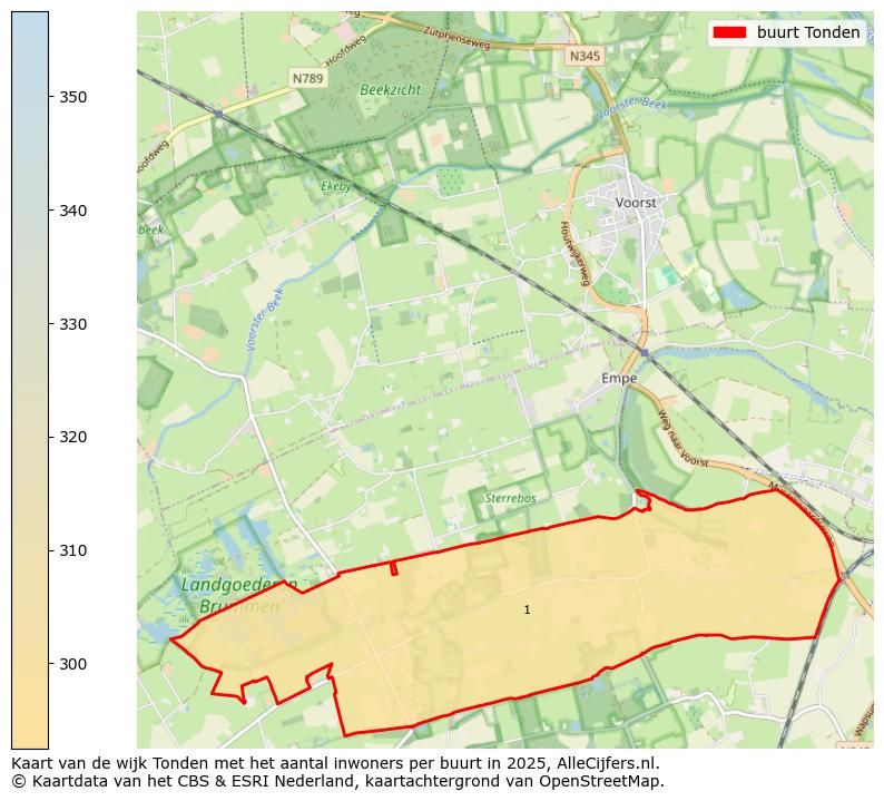Afbeelding van de buurt Tonden op de kaart.