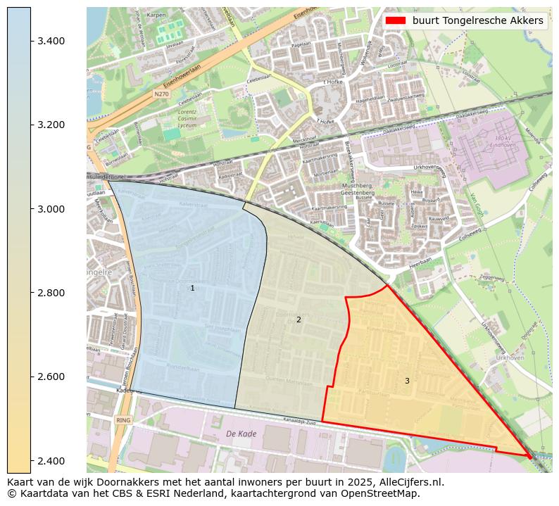 Afbeelding van de buurt Tongelresche Akkers op de kaart.