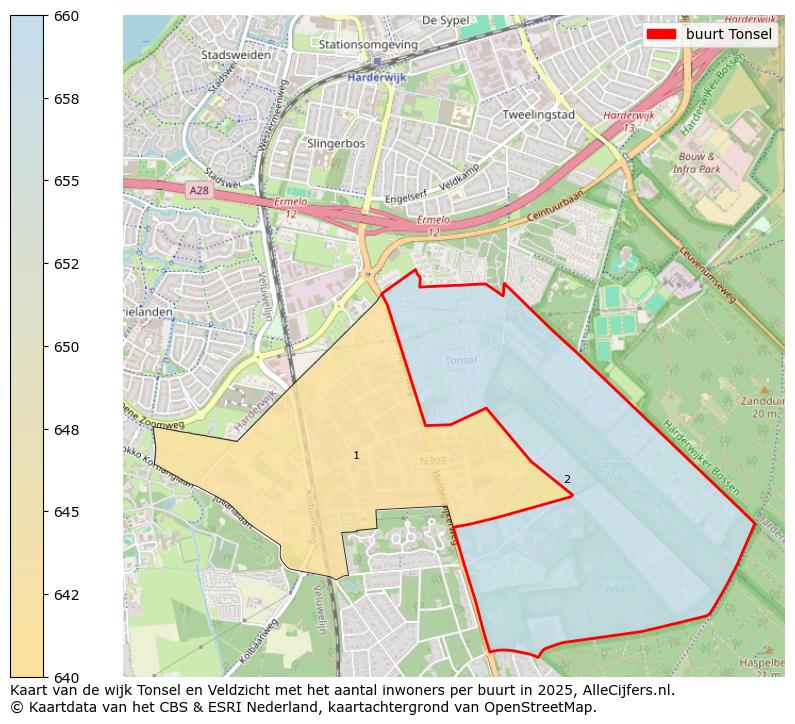 Afbeelding van de buurt Tonsel op de kaart.