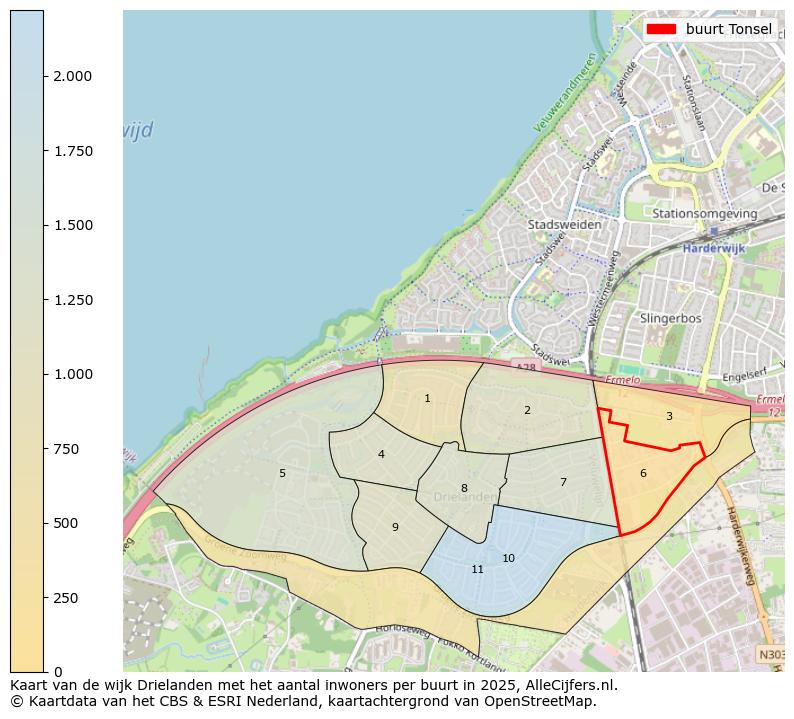 Afbeelding van de buurt Tonsel op de kaart.