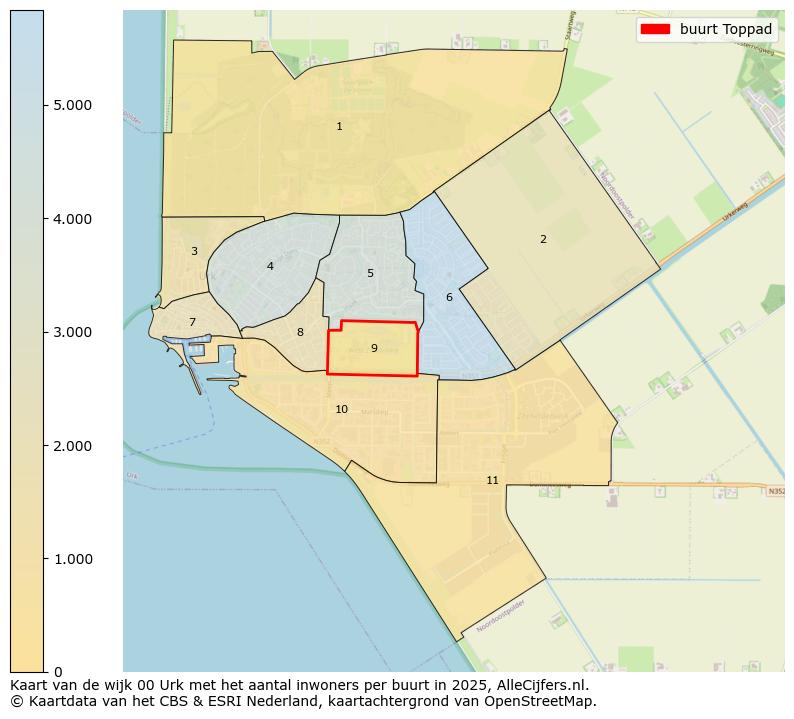 Afbeelding van de buurt Toppad op de kaart.