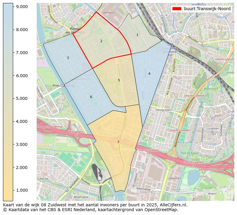 Afbeelding van de buurt Transwijk-Noord op de kaart.