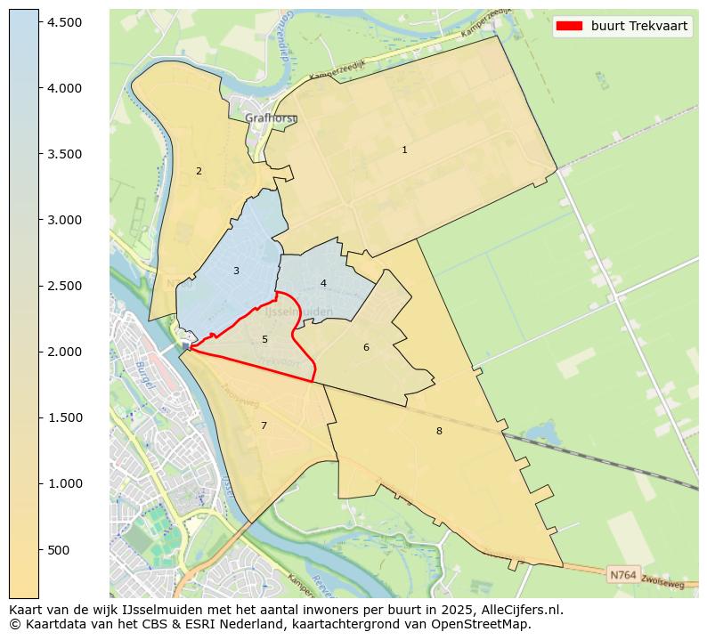 Afbeelding van de buurt Trekvaart op de kaart.