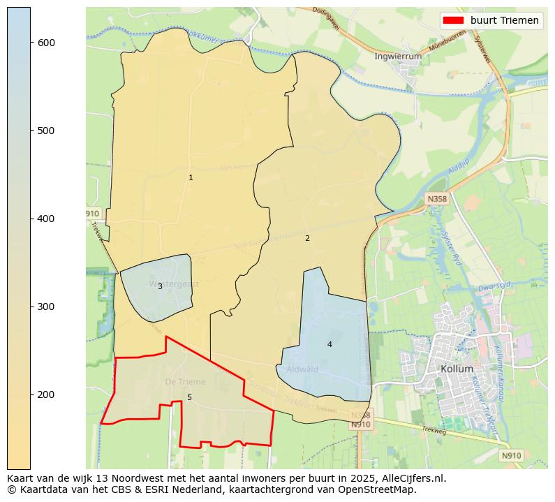 Afbeelding van de buurt Triemen op de kaart.